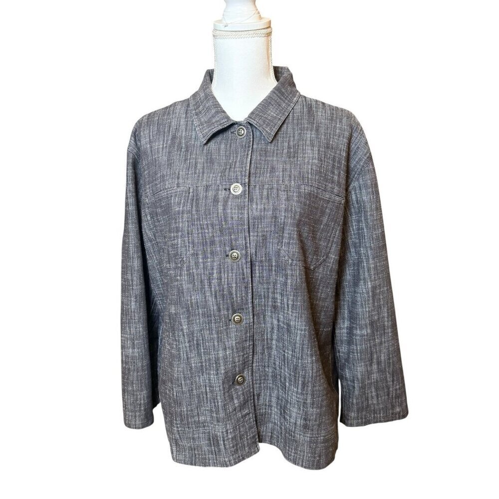Chico’s Design Chambray Jacket Size 3 / US 16 / XL